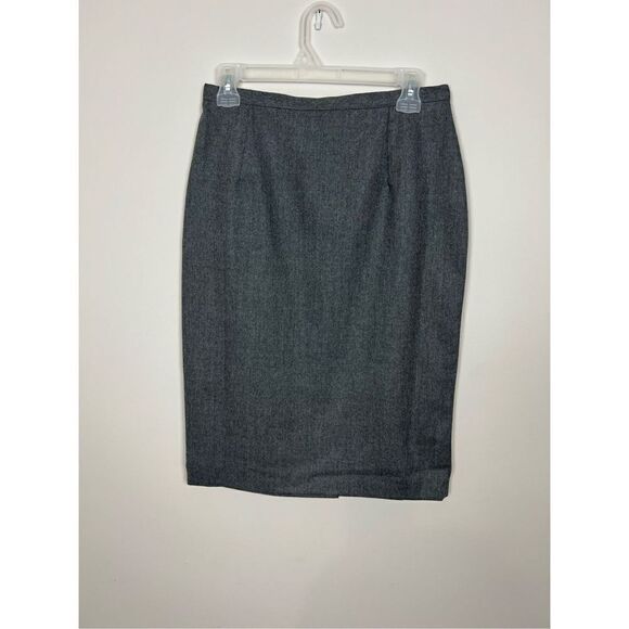 Esisto women grey pencil wool skirt size 44 fit M - Picture 1 of 6